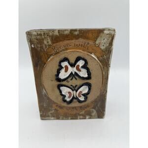 Vintage Joy Elaine World Wide Arts Pottery Vase Japan End With Love
